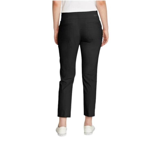 NEW Eddie Bauer Horizon Straight Ankle Pant | Black - Picture 2 of 9